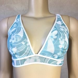 Small Victoria’s Secret Blue Floral Mesh Bralette
